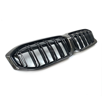 Calandre avant en fibre de carbone sèche G20 LCI style double ligne pour BMW Série 3 320i 340i, pièces de pare-chocs avant, calandre 2023-