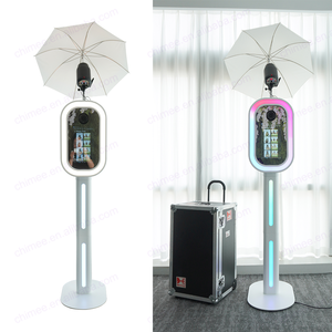 Party Events Photo Machine Oval DSLR Photo Booth Mirror Photo Booth con pantalla táctil LCD de 13,3 "Flash Photo Booth Metal Shell - Product Image 4