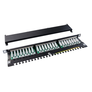 Panel de Conexiones Cat6 Blindado de 24 Puertos 0.5U, Panel Keystone Vacío de Alta Densidad de 19 Pulgadas con Gestión de Cables - Product Image 3