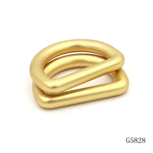 Anello in metallo oro opaco, resistente e resistente, con fibbia ad anello rotondo, progettata per accessori per borse