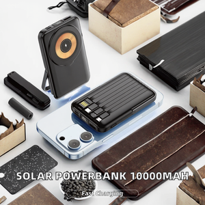 แบตสำรองพลังงานแสงอาทิตย์อเนกประสงค์พร้อมสายชาร์จ ความจุสูง 10000mAh ชาร์จเร็ว บางเฉียบ พกพาสะดวก 2-in-1 ที่ชาร์จเร็ว - Product Image 2