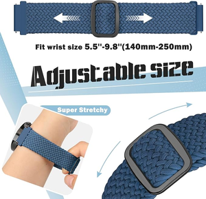 สายนาฬิกา 20 มม. สำหรับ Garmin Vivoactive 6/Vivoactive 5/Garmin Venu/Venu Sq 2/Forerunner 55/165/645/245 Music สายนาฬิกายืดหยุ่น - Product Image 3