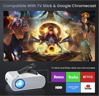 Mini Projecteur natif 1080P Full HD BT WiFi 5G Projecteur de film Portable en plein air Compatible avec ordinateur Portable TV Stick, Xbox, PS5