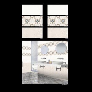 Azulejos de pared esmaltados para baño con diseño de flores multicolor de 30x60cm - Product Image 4