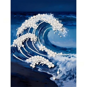 30x40cm 5D DIY Pearl Painting Kit with Wooden <b>Frame</b> & Oil <b>Canvas</b> Round Beads Eco-Friendly Animal Art (Wholesale) - Product Image 3