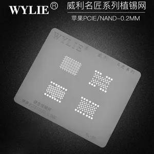 Wylie WL-00 PCIe BGA Reballing-Schablone für iPhone iPad Nand Flash-Speicherchip IC Lötverzinnungsnetz Wärmeschablone Stahlgeflecht - Product Image 5