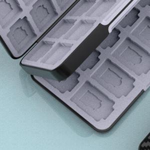 Custodia per lettore di videogiochi compatta da 48 Slot custodia custodia per gioco nera compatta - Product Image 3