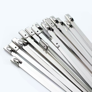 <span class=keywords><strong>Fascette</strong></span> Autobloccanti in Acciaio Inox 304 Resistenti alle Alte Temperature 4,6mm X 400mm per Uso Industriale Elettrico e Legatura Cavi - Product Image 2