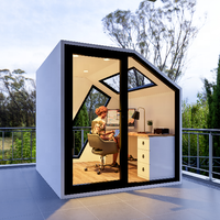 Maisons de petite taille en plastique au design vert, cabane prédestinée moderne, de haute qualité, construction rapide, multicolores, paysage de belle dimension, N45