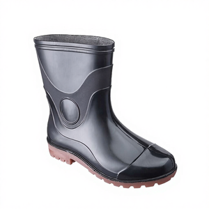Bottes de pluie en caoutchouc PVC légères, souples, antidérapantes, résistantes aux acides, aux alcalis et à l'eau, bon marché - Product Image 3
