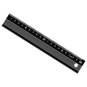 KOSLO Aluminum Alloy Protective Ruler 20cm Blue Thickened Drawing Guide Ruler For Cutting Art Design - Product Image 5