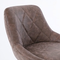 Chaises de salle à manger modernes pivotantes avec cadre en métal, en cuir synthétique PU, tabourets de bar de cuisine, hauteur réglable, plusieurs couleurs, salon