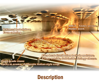 Four à pizza à bande transporteuse en pierre 400 ℃   Four à convection à air chaud à vitesse réglable avec pierre