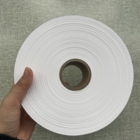 Accessoires vestimentaires étiquette étiquette vierge en nylon étiquette de lavage ruban rouleau 200M