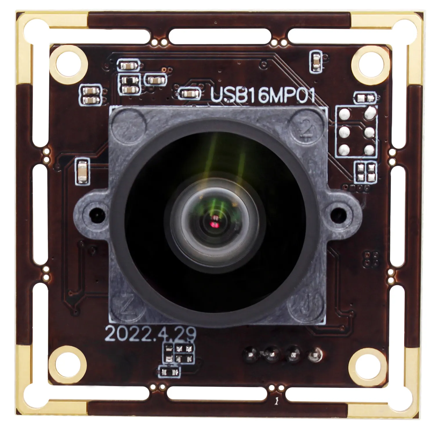 Mini caméra vidéo grand angle USB HD, 16 mégapixels, 100 degrés sans distorsion, pilote gratuit