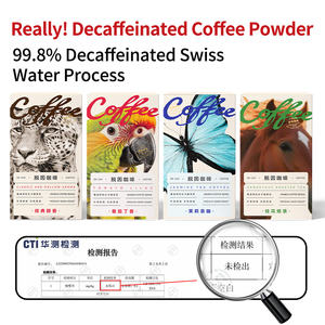 Café <span class=keywords><strong>Descafeinado</strong></span> en Polvo, Café Instantáneo Arábica Robusta, Granos Dobles, Tueste Medio-Oscuro, Informe Oficial de Pruebas - Product Image 5
