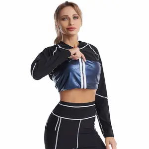 Hot-Sale Frauen Shape wear Sauna Anzug Gewichts verlust Abnehmen Sport jacke Fett verbrennende Hosen Gym Wear