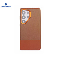 Etuis de téléphone portable en cuir PU de qualité supérieure UNIGRACE Housses de téléphone au design de luxe personnalisées pour Samsung Galaxy S22 S23 S24 S25 Ultra Case