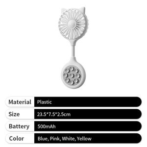 Mini Portable USB Rechargeable Suction Cup Mount Air Cooler Fan-Personal Use Small Handheld Bulk Promotional <b>Gifts</b> - Product Image 4