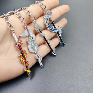 พวงกุญแจโลหะผสมดีไซน์ดาบนิชิรินจากอนิเมะญี่ปุ่น กันน้ำ น้ำหนักเบา แฟชั่นการ์ตูน - Product Image 3