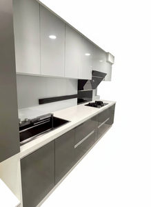 Meubles de chambre à coucher pour gagner de la place, armoire murale de rangement du sol au plafond, armoire modulaire intégrée sur mesure, portes coulissantes en bois, moderne - Product Image 3