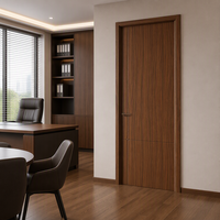 Porte insonorisée en MDF nid d'abeille avec quincaillerie et serrures sur mesure, design minimaliste pour chambre et cuisine