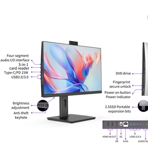 27 Inch All-in-One <b>Computer</b> Business Desktop Intel Core i3 i5 i7 8GB DDR4 256G 512G <b>Office</b> Study Monitor - Product Image 4