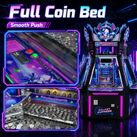 FortuneLink Coin Pusher, équipement de jeu d'arcade pour 5 joueurs, machine à poussoir de pièces commerciale Galaxy Express pour centre de jeux FEC