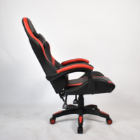 Chaise de bureau en cuir, directement de l'usine, avec mousse haute densité, réglable, style racing, pour le gaming, avec support lombaire