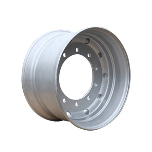 Jantes en acier et disques de 22,5 x 11,75 pouces fabriqués en Chine, compatibles avec les pneus de taille 13R22.5, roues de camion, roues de 22,5 pouces - Product Image 3