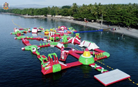 Parc aquatique gonflable Nova Sports, installations de divertissement aquatique, matériau PVC de qualité commerciale