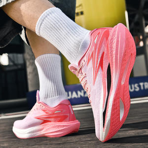 Chaussures de sport à semelle en carbone intégrale et semelle inférieure en popcorn - Chaussures de course pour étudiants et adultes avec fonction d'absorption des chocs - Product Image 2