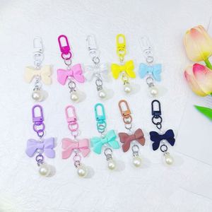 New Bow Candy Color Pendant Keychain PVC Plastic and Metal Mobile Phone Accessories Bag Luggage Accessories - Product Image 3