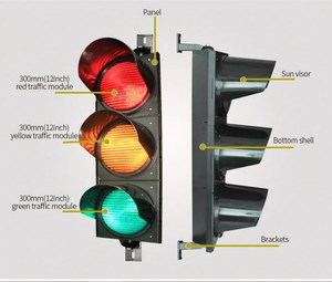 Luz de Señalización de Tráfico de Alto Flujo de 12 Pulgadas (300 mm) con Certificación IP65 y CE, Garantía de 5 Años, 12~24 VCC o 110 VCA o 230 VCA - Product Image 2