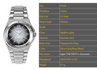 Reloj Mecánico Automático para Hombre FANMIS, Logotipo Personalizable, Reloj de Lujo de Acero Inoxidable