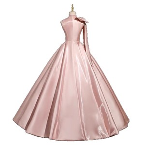 Nouvelle <span class=keywords><strong>Robe</strong></span> de Soirée de Mariage en Satin <span class=keywords><strong>Rose</strong></span> 2026, <span class=keywords><strong>Robe</strong></span> de Cérémonie <span class=keywords><strong>Adulte</strong></span> Élégante et Amincissante pour Banquet, avec Grand Pendentif - Product Image 5