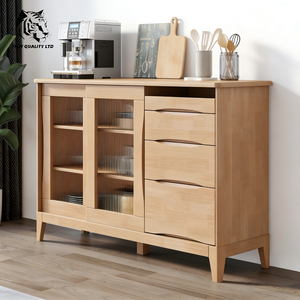 Fabricante chino, precio con descuento, personalizado, en stock, dropshipping, muebles de cocina de nueva moda, aparador de madera. - Product Image 1