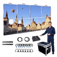 Location de mur vidéo LED extérieur, écran LED avec panneau en aluminium moulé sous pression, raccordement sans joint pour églises, concerts, salons professionnels
