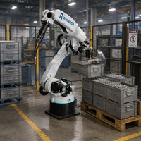 Robot collaboratif de soudage vertical à 6 axes multi-articulations, composants de base du moteur, robot industriel intelligent multifonctionnel