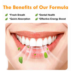 Goma de mascar de acción rápida con cafeína para concentración, preentrenamiento sin azúcar, Keto, estado de alerta, sin gluten - Product Image 4