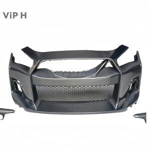 <span class=keywords><strong>Pare</strong></span>-chocs <span class=keywords><strong>avant</strong></span> en fibre de carbone complète Viph pour Infiniti Q50 - Installation par vis - <span class=keywords><strong>Peinture</strong></span> noire - Code couleur - Ajustement universel - Product Image 2