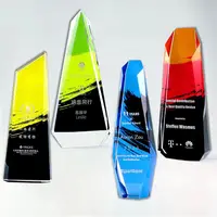 En iyi şirket 15 yıl yıldönümü trophy hediyelik eşya kristal trophy ödülü plak