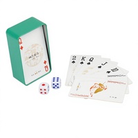 Boîte en métal rectangulaire personnalisée en gros avec couvercle à charnière, OEM & ODM, pour jeux de poker et dés, emballage métallique