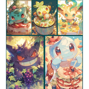 JPS Karte Festival de Comida Chino de <span class=keywords><strong>Pokémon</strong></span> Parte 2, Caja Sorpresa de Cartas Coleccionables A5 con Estampado Dorado, Regalo, Caja de Sobres de <span class=keywords><strong>Pokémon</strong></span> - Product Image 5