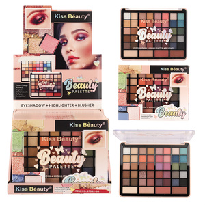 Paleta de Sombras de Ojos Kiss Beauty de 44 Colores, Iluminador en Polvo, Rubor, Maquillaje Cosmético al por Mayor, Logotipo Personalizado, Marca Privada - Product Image 1