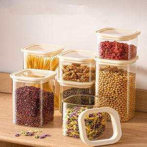 Frasco Cuadrado de Vidrio de Borosilicato Hermético y Apilable con Tapa de Vidrio Transparente para Almacenar Especias, Dulces y Mucho Más - Product Image 6