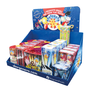 Présentoir de comptoir 22 pièces 'MIX FONTANE' Outil de tournage Présentoir de produit durable et accrocheur - Product Image 1