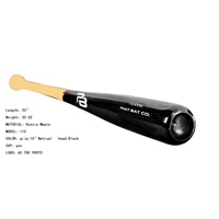 Bâton de baseball en bois avec logo personnalisé d'usine, emballage OEM, joueurs de baseball professionnels, bâton de baseball en bois d'érable pour softball