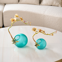 RORO-Décoration d'intérieur de luxe pour salon, décoration de maison moderne et luxueuse, émail bleu, style lanang, cadeaux pour nouvelle maison