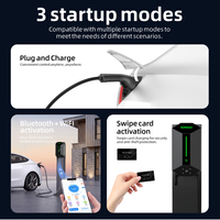 Chargeur de voiture électrique mural haute efficacité avec voyant lumineux, version Bluetooth et Wi-Fi, 230V 22KW TYPE 2/TYPE 1/GB/T